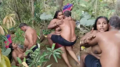 জঙ্গলে প্রেমিকের সাথে চুদাচুদির অবস্থায় ধরা পড়লেন এক দেশি আন্টি anti cut viral sex moment