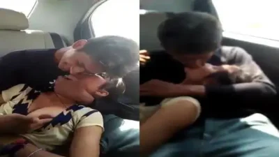 ভাইয়ের গাড়িতে প্রেমিকার সাথে রোমান্স উপভোগ gf bf viral moment in car